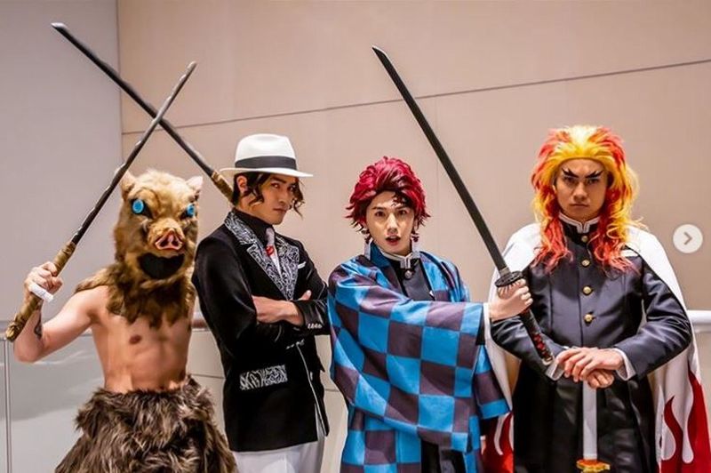 man with a mission kimetsu halloween man with a mission kimetsu halloween